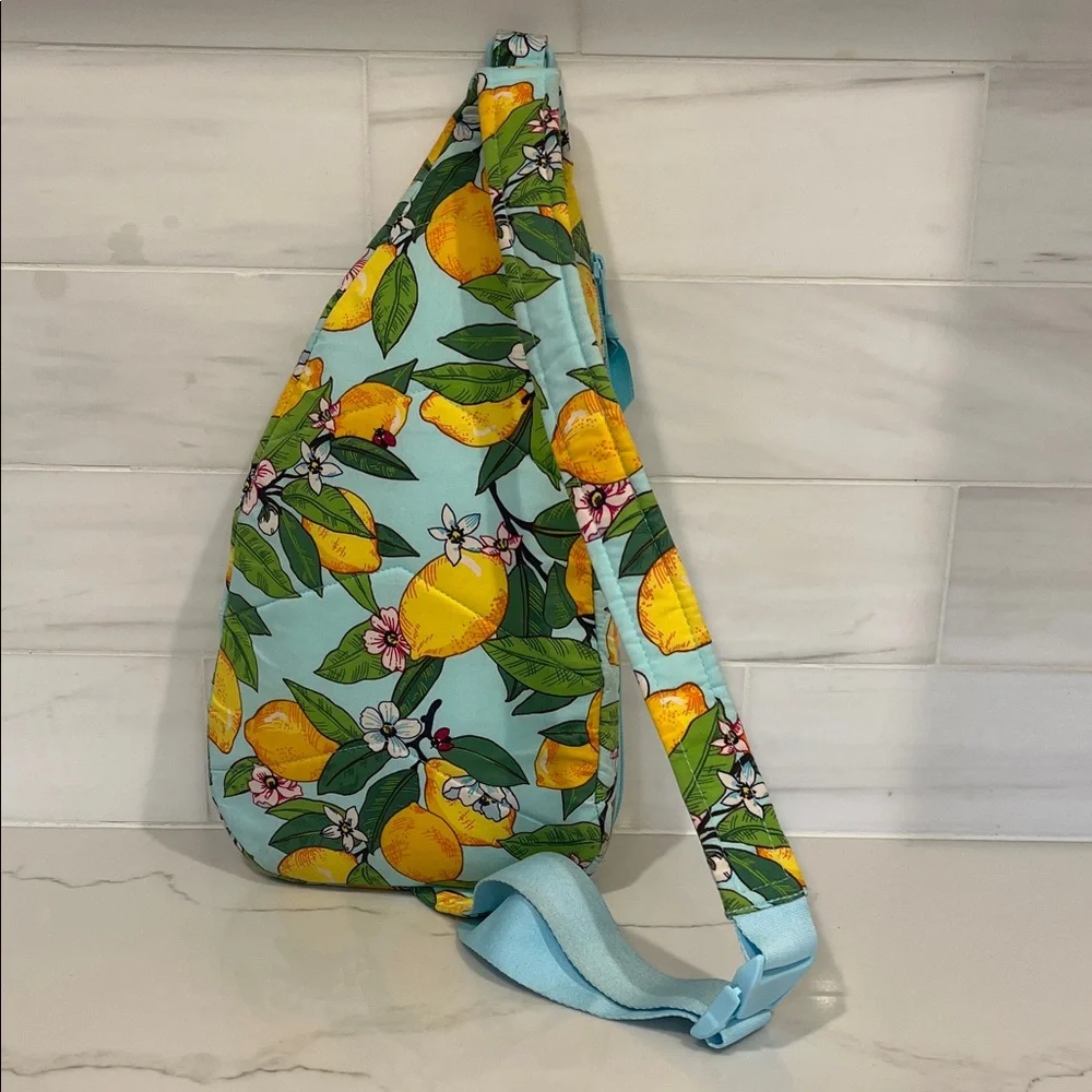 Vera Bradley Essential Slingback in Lemon Grove Sling Crossbody - Picture 7 of 12